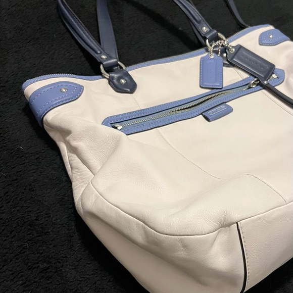 Coach White and Blue Women's Bag - Picture 2 of 12
